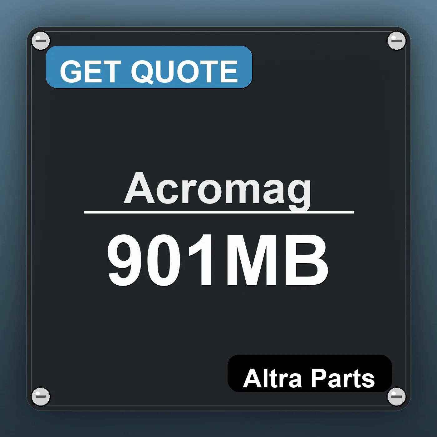 Acromag 901MB industrial nameplate style image – Altra Parts. GET QUOTE.