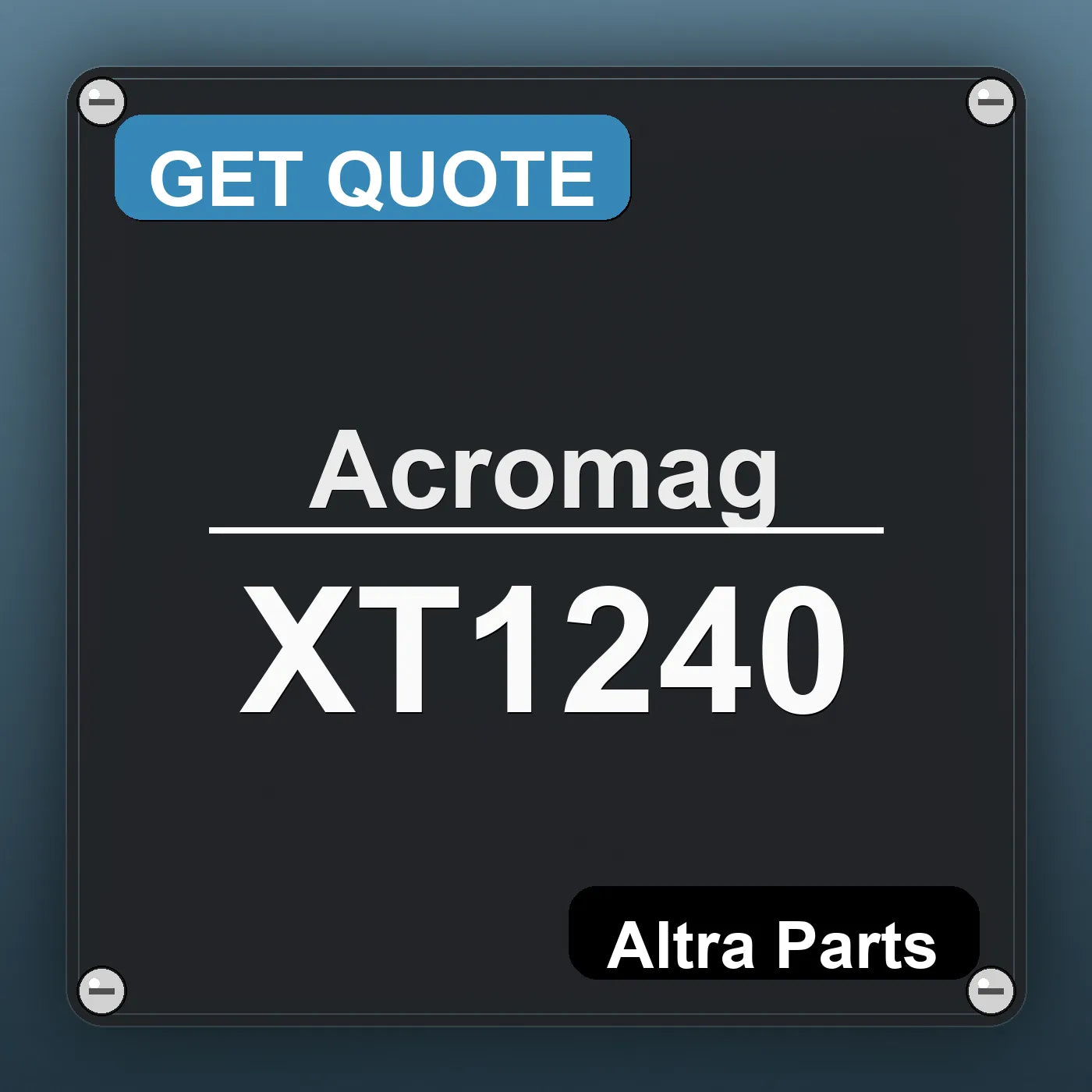 Acromag XT1240 industrial nameplate style image – Altra Parts. GET QUOTE.