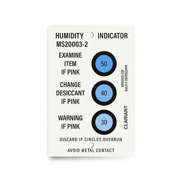 30-40-50% Reversible Humidity Indicator Card – MIL-I-8835 Qualified 24878527694 AGM Container Controls industrial spare part