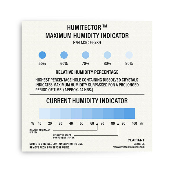 50-90% Maximum & Reversible Humidity Indicator Card 24876327679 AGM Container Controls industrial spare part