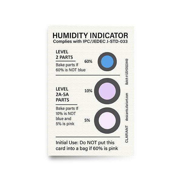 Reversible Humidity Indicator Card – JEDEC STD-0033 Qualified 24873327681 AGM Container Controls industrial spare part