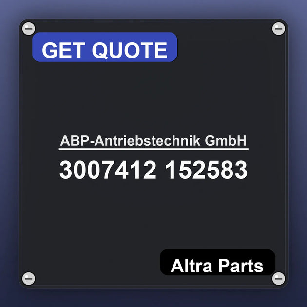 ABP-Antriebstechnik GmbH 3007412 152583 industrial nameplate style image – Altra Parts. GET QUOTE.