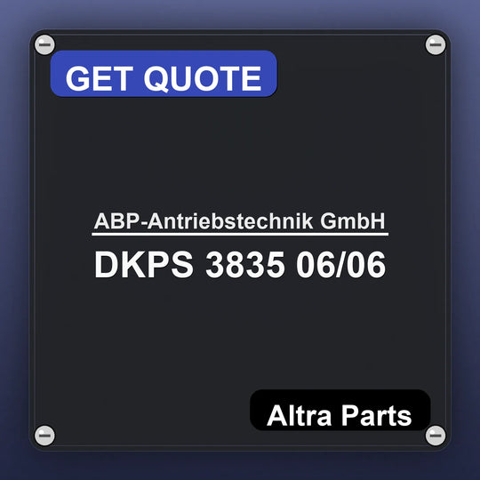 ABP-Antriebstechnik GmbH DKPS 3835 06/06 industrial nameplate style image – Altra Parts. GET QUOTE.