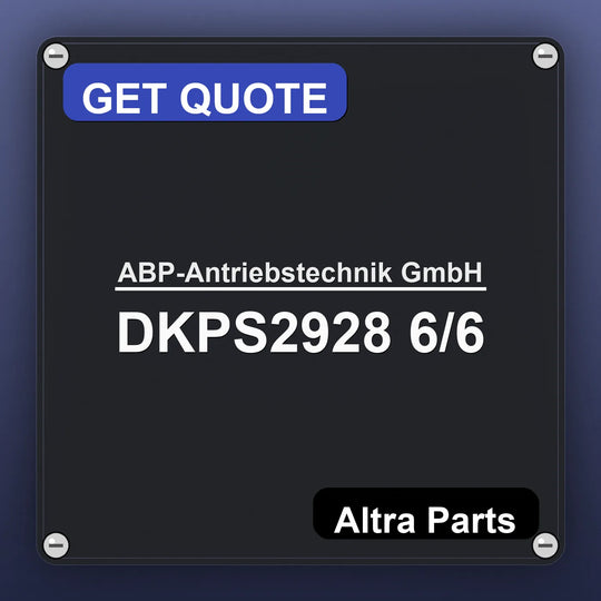 ABP-Antriebstechnik GmbH DKPS2928 6/6 industrial nameplate style image – Altra Parts. GET QUOTE.