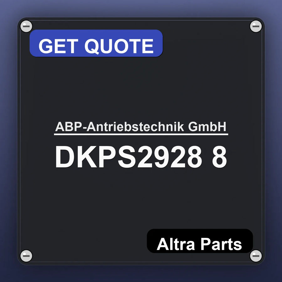 ABP-Antriebstechnik GmbH DKPS2928 8 industrial nameplate style image – Altra Parts. GET QUOTE.