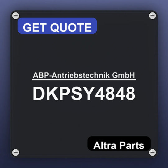 ABP-Antriebstechnik GmbH DKPSY4848 industrial nameplate style image – Altra Parts. GET QUOTE.