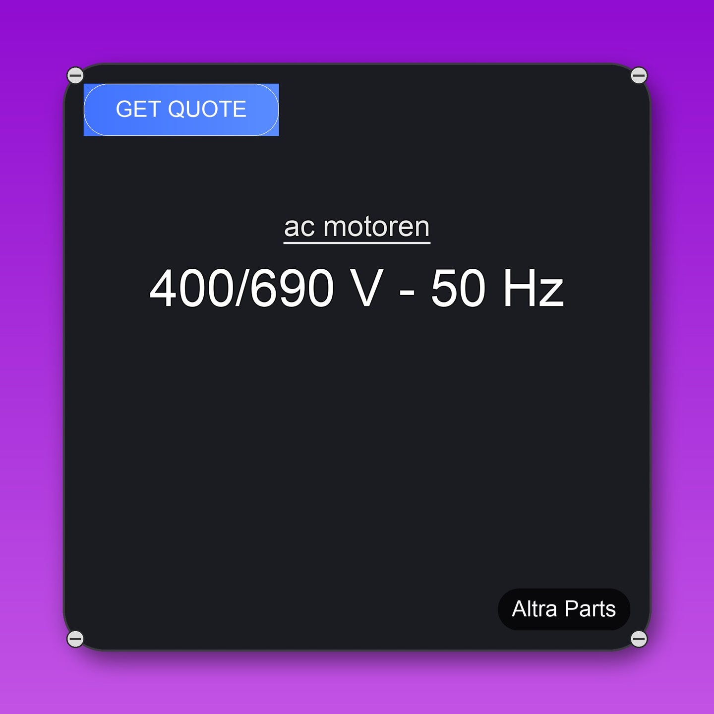 ac motoren 400/690 V - 50 Hz industrial spare part – fast international delivery & worldwide shipping