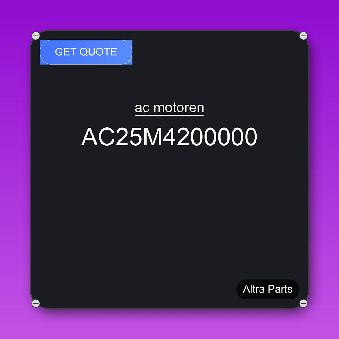 ac motoren AC25M4200000 industrial spare part – fast international delivery & worldwide shipping