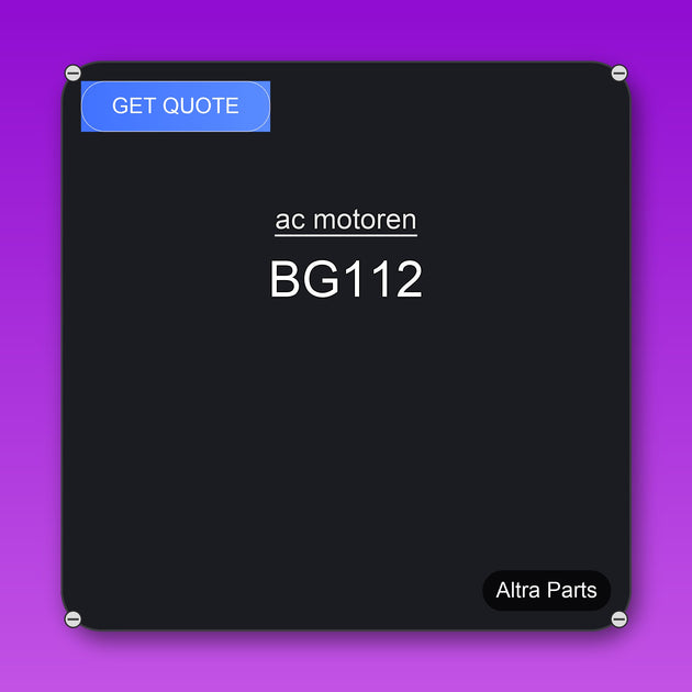 ac motoren BG112 industrial spare part – fast international delivery & worldwide shipping