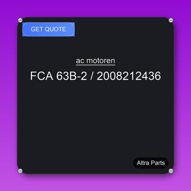 ac motoren FCA 63B-2 / 2008212436 industrial spare part – fast international delivery & worldwide shipping