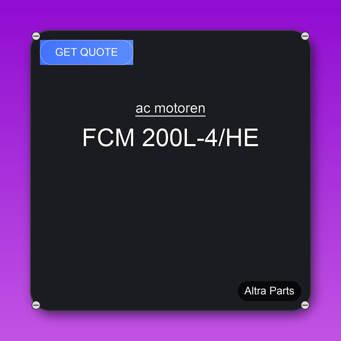 ac motoren FCM 200L-4/HE industrial spare part – fast international delivery & worldwide shipping