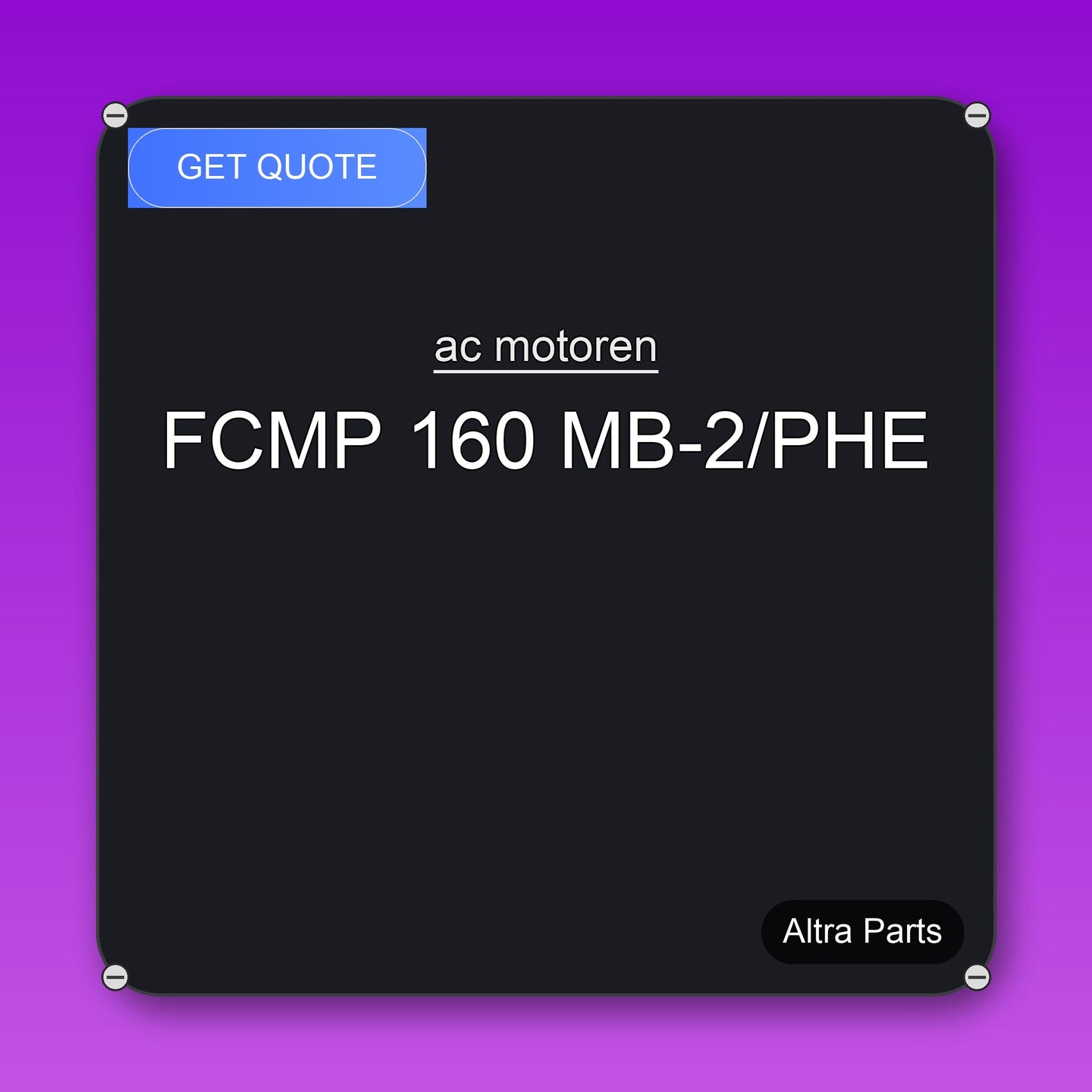 ac motoren FCMP 160 MB-2/PHE industrial spare part – fast international delivery & worldwide shipping