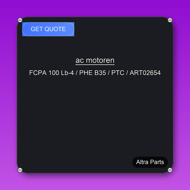ac motoren FCPA 100 Lb-4 / PHE B35 / PTC / ART02654 industrial spare part – fast international delivery & worldwide shipping