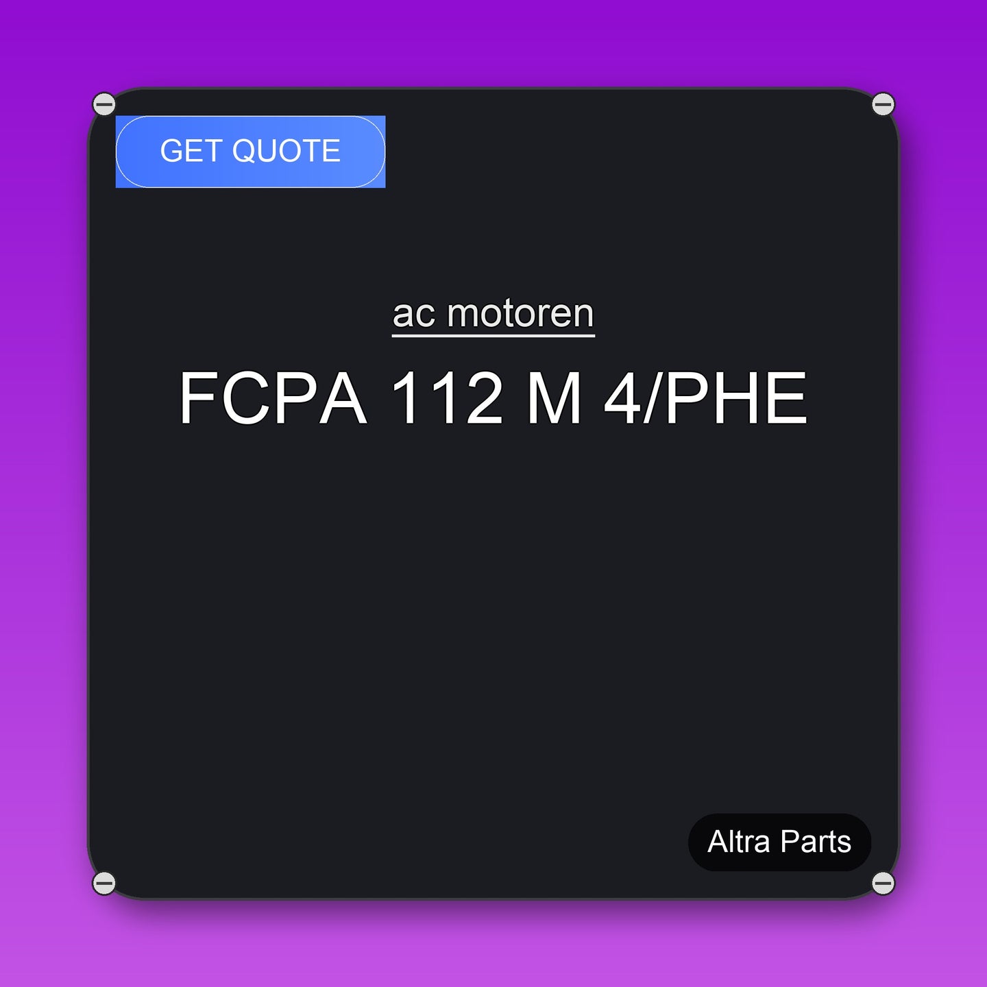 ac motoren FCPA 112 M 4/PHE industrial spare part – fast international delivery & worldwide shipping