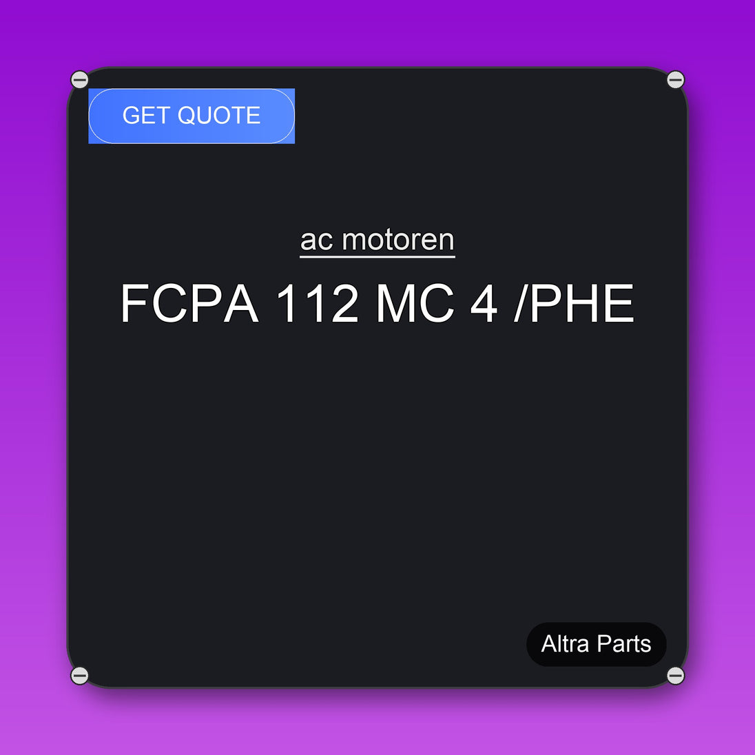 ac motoren FCPA 112 MC 4 /PHE industrial spare part – fast international delivery & worldwide shipping