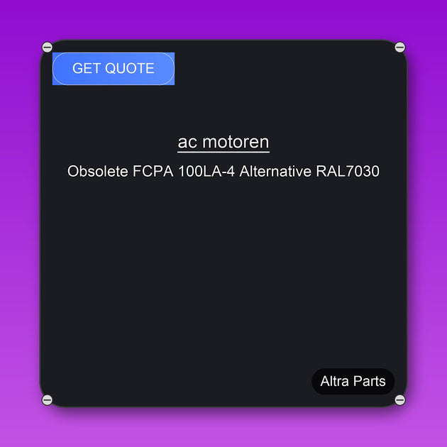 ac motoren Obsolete FCPA 100LA-4 Alternative RAL7030 industrial spare part – fast international delivery & worldwide shipping