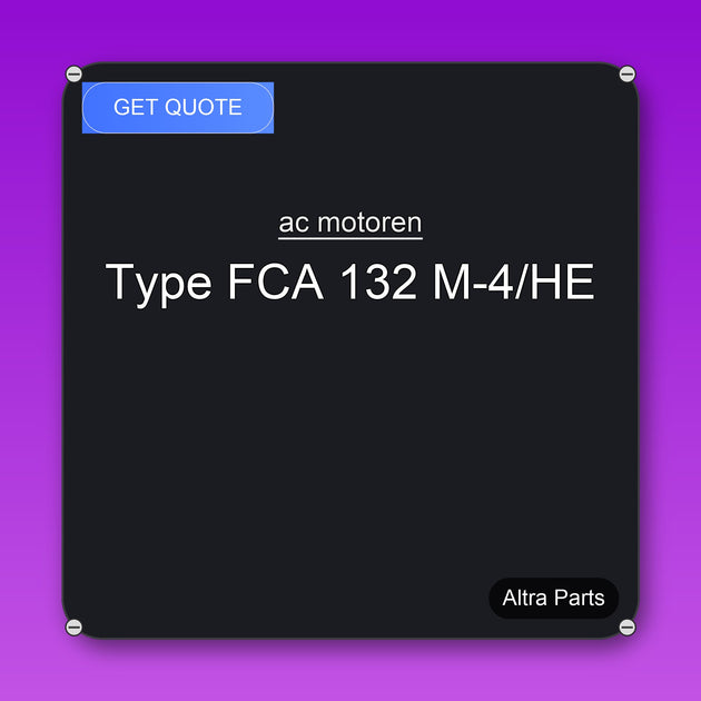 ac motoren Type FCA 132 M-4/HE industrial spare part – fast international delivery & worldwide shipping