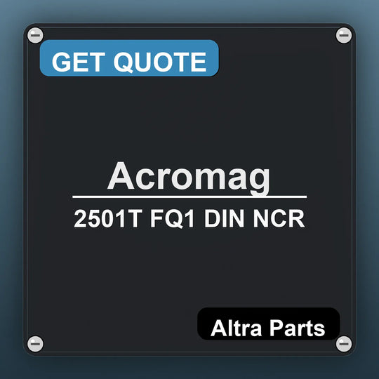 Acromag 2501T FQ1 DIN NCR industrial nameplate style image – Altra Parts. GET QUOTE.
