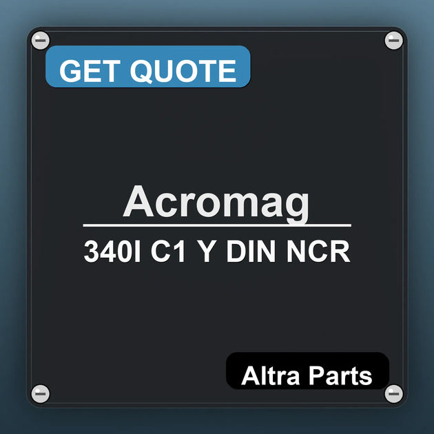 Acromag 340I C1 Y DIN NCR industrial nameplate style image – Altra Parts. GET QUOTE.