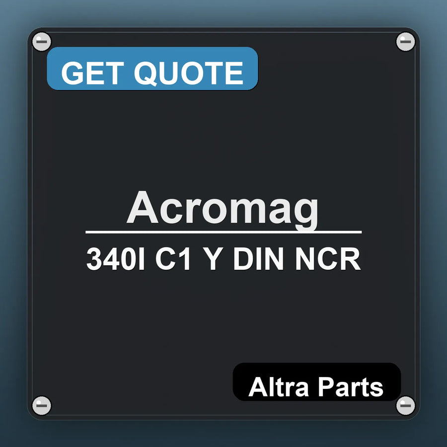 Acromag 340I C1 Y DIN NCR industrial nameplate style image – Altra Parts. GET QUOTE.
