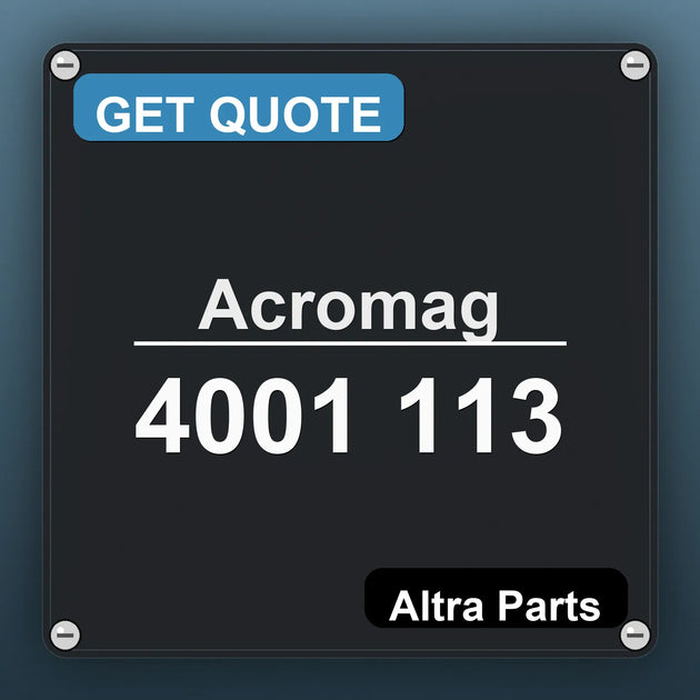 Acromag 4001 113 industrial nameplate style image – Altra Parts. GET QUOTE.