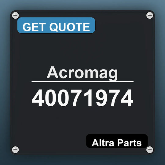 Acromag 40071974 industrial nameplate style image – Altra Parts. GET QUOTE.