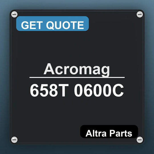 Acromag 658T 0600C industrial nameplate style image – Altra Parts. GET QUOTE.