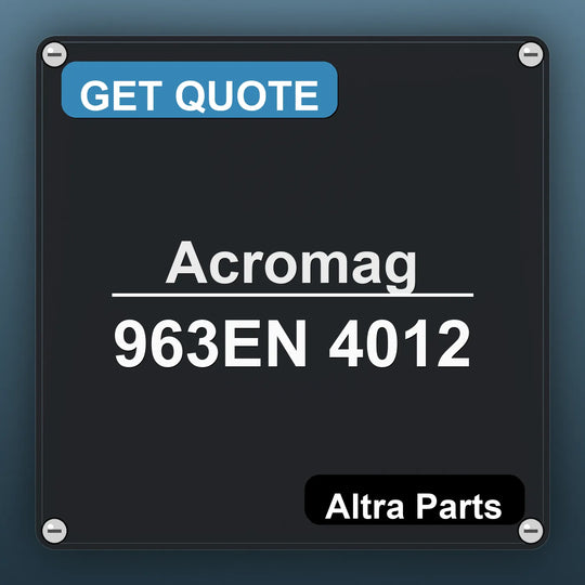 Acromag 963EN 4012 industrial nameplate style image – Altra Parts. GET QUOTE.