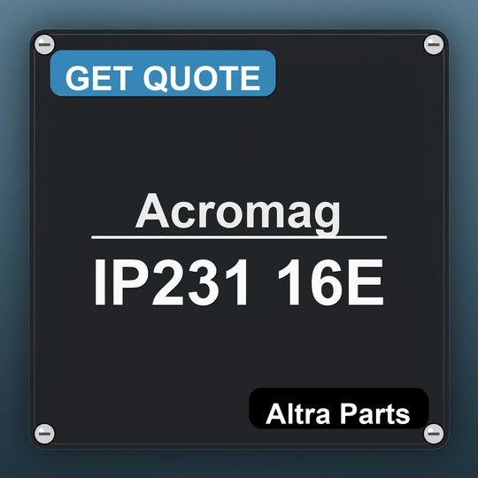 Acromag IP231 16E industrial nameplate style image – Altra Parts. GET QUOTE.
