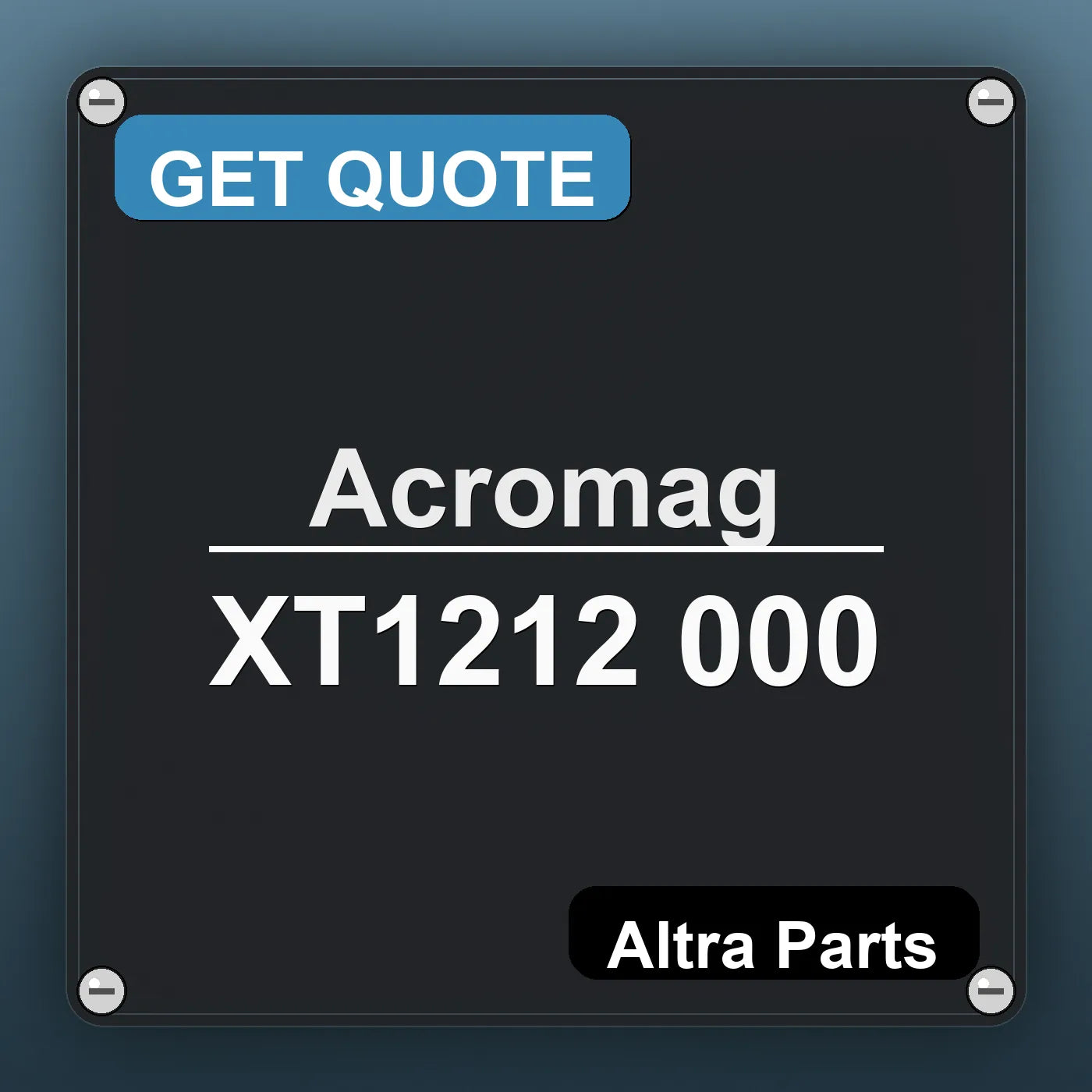 Acromag XT1212 000 industrial nameplate style image – Altra Parts. GET QUOTE.