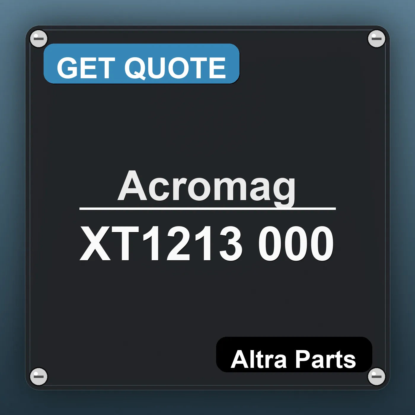 Acromag XT1213 000 industrial nameplate style image – Altra Parts. GET QUOTE.