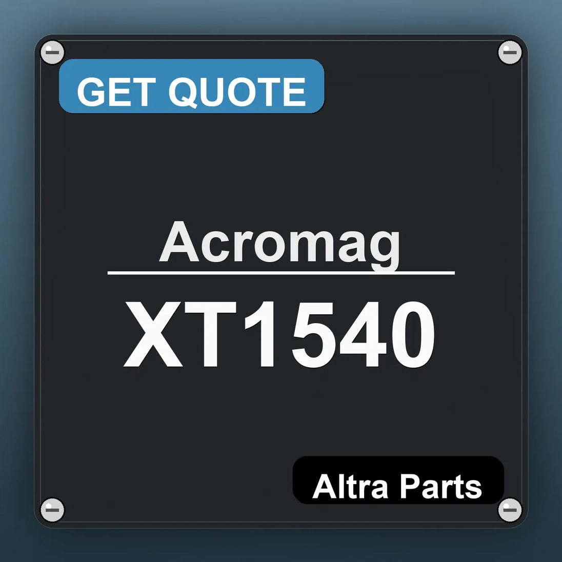 Acromag XT1540 industrial nameplate style image – Altra Parts. GET QUOTE.
