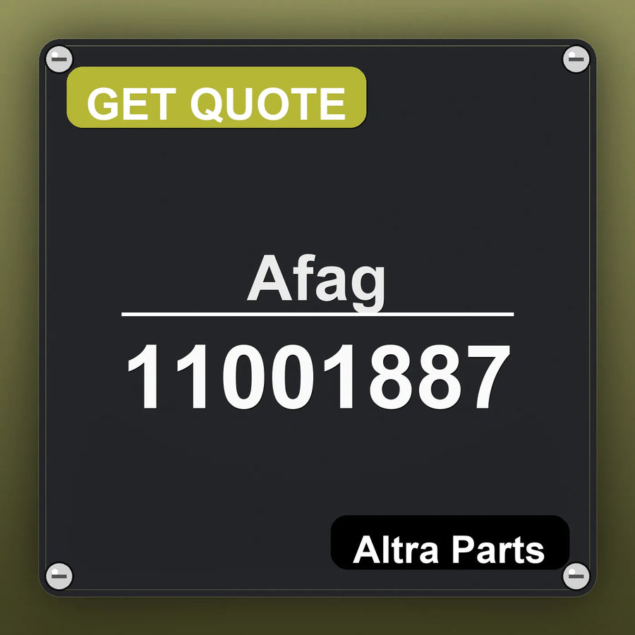 Afag 11001887 industrial nameplate style image – Altra Parts. GET QUOTE.