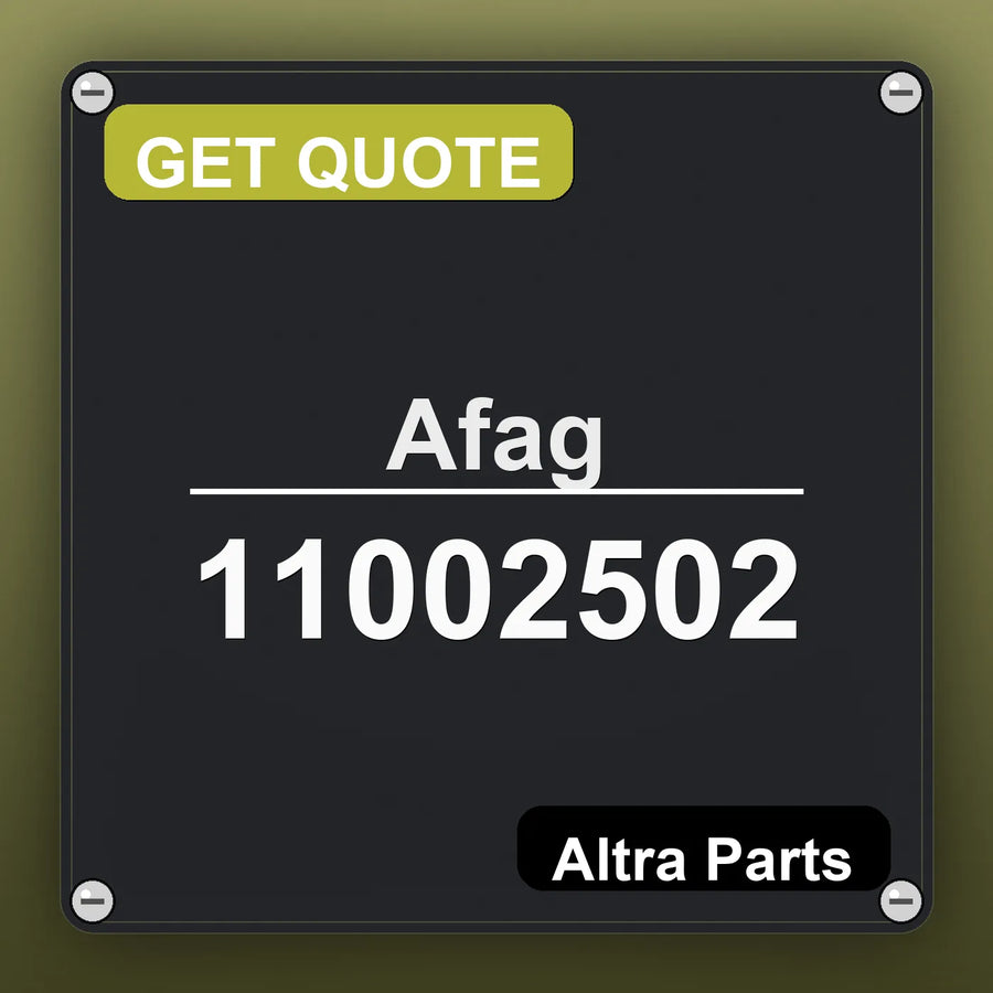 Afag 11002502 industrial nameplate style image – Altra Parts. GET QUOTE.