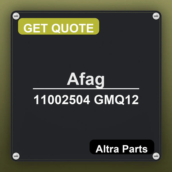 Afag 11002504 GMQ12 industrial nameplate style image – Altra Parts. GET QUOTE.
