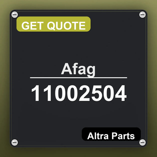 Afag 11002504 industrial nameplate style image – Altra Parts. GET QUOTE.
