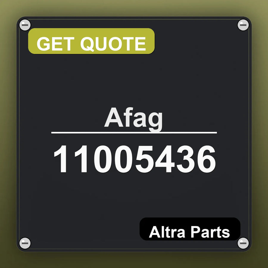 Afag 11005436 industrial nameplate style image – Altra Parts. GET QUOTE.