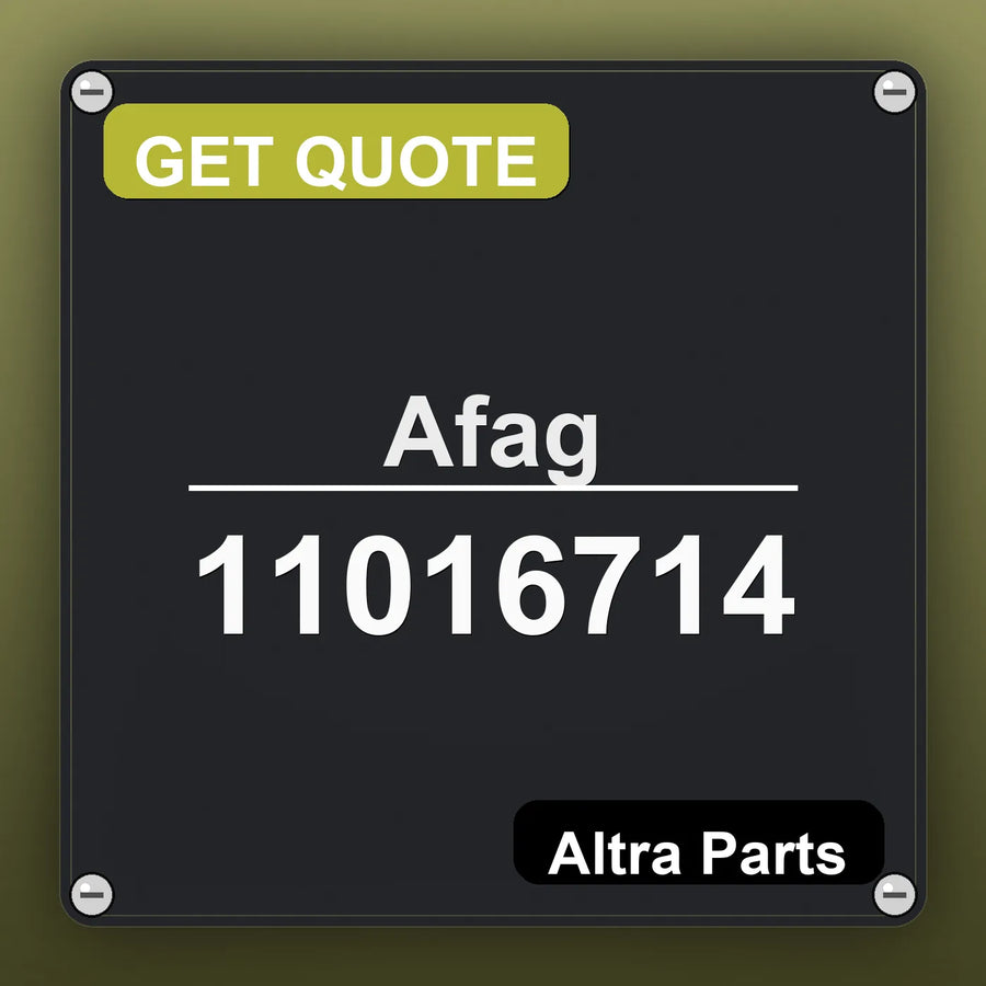 Afag 11016714 industrial nameplate style image – Altra Parts. GET QUOTE.