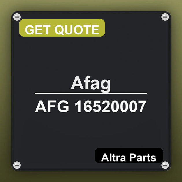 Afag AFG 16520007 industrial nameplate style image – Altra Parts. GET QUOTE.