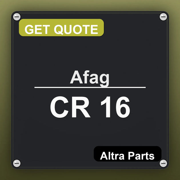 Afag CR 16 industrial nameplate style image – Altra Parts. GET QUOTE.