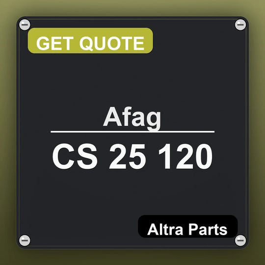 Afag CS 25 120 industrial nameplate style image – Altra Parts. GET QUOTE.