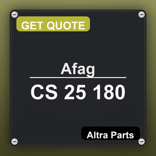 Afag CS 25 180 industrial nameplate style image – Altra Parts. GET QUOTE.