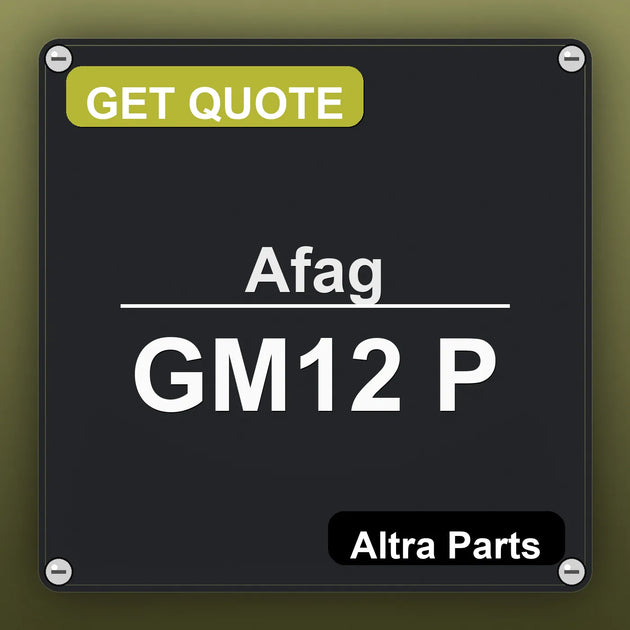 Afag GM12 P industrial nameplate style image – Altra Parts. GET QUOTE.
