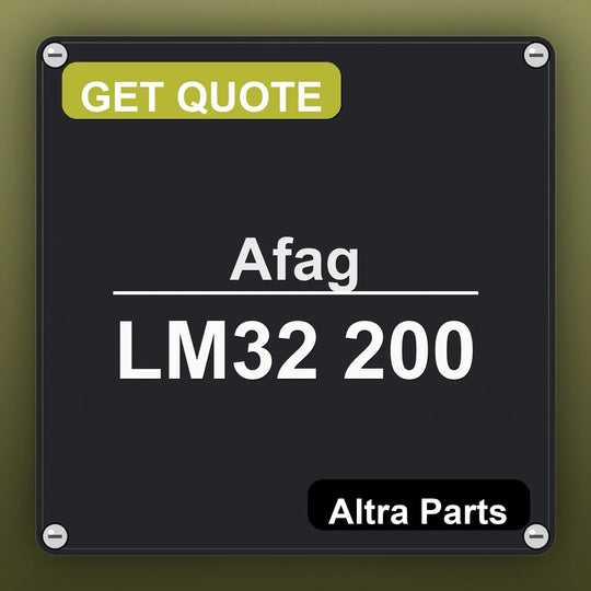 Afag LM32 200 industrial nameplate style image – Altra Parts. GET QUOTE.