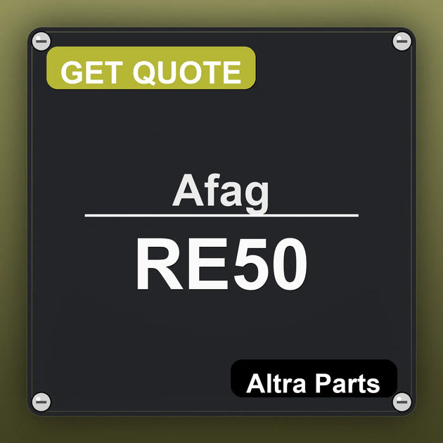 Afag RE50 industrial nameplate style image – Altra Parts. GET QUOTE.