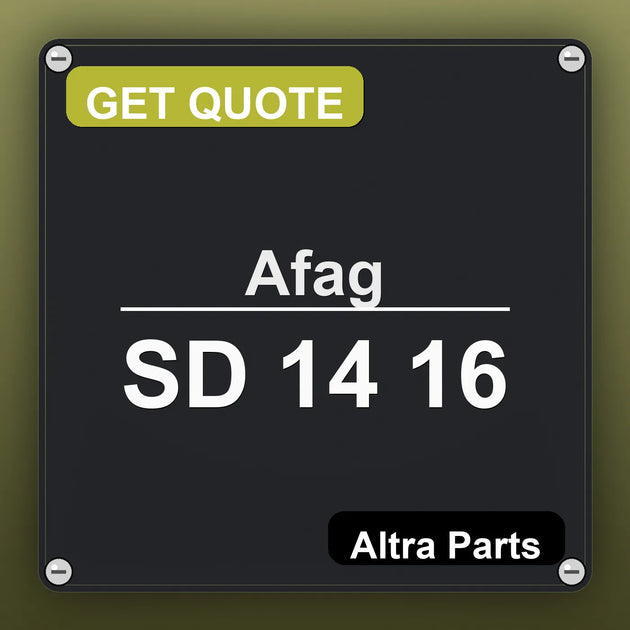 Afag SD 14 16 industrial nameplate style image – Altra Parts. GET QUOTE.