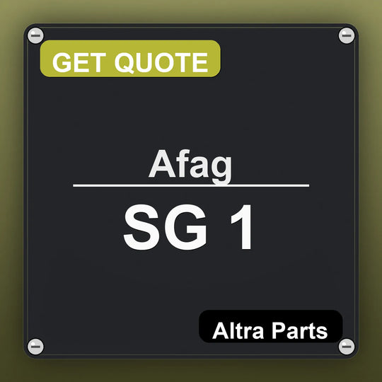 Afag SG 1 industrial nameplate style image – Altra Parts. GET QUOTE.