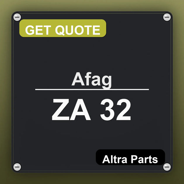 Afag ZA 32 industrial nameplate style image – Altra Parts. GET QUOTE.