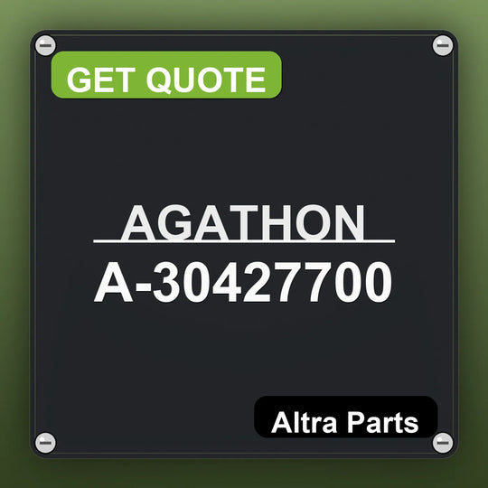 AGATHON A-30427700 industrial nameplate style image – Altra Parts. GET QUOTE.