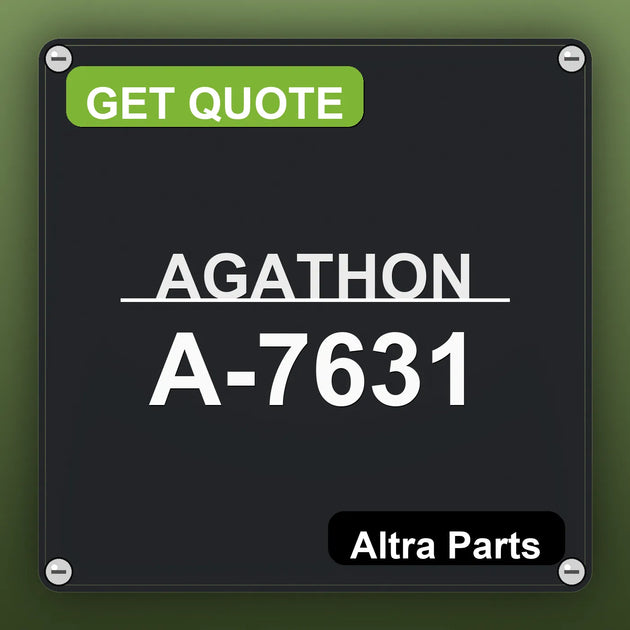 AGATHON A-7631 industrial nameplate style image – Altra Parts. GET QUOTE.